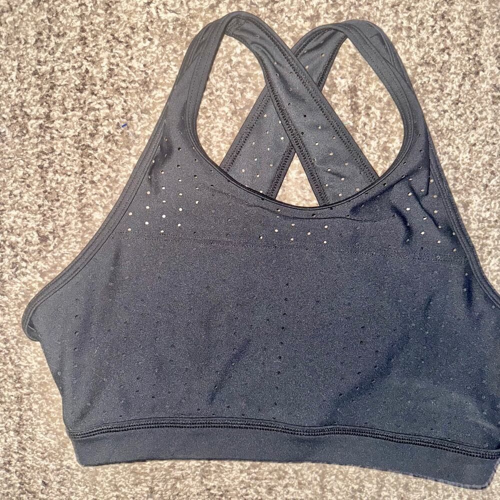 Buffbunny Allure Laser Cut Dotted Sports Bra in Black Size Medium - Picture 8 of 10